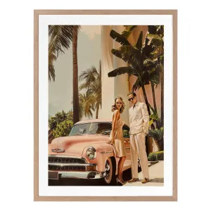 Linen Blush Framed Print in 106 x 141.5cm by OZ Design, a Prints for sale on Style Sourcebook