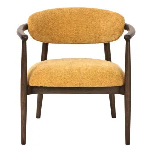 Palana Occasional Chair in Ritz Mustard / Dark Chocolate by OZ Design, a Chairs for sale on Style Sourcebook