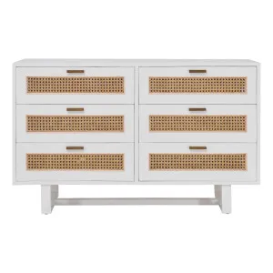 Rita Dresser in Mindi White / Rattan by OZ Design, a Dressers & Chests of Drawers for sale on Style Sourcebook