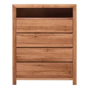 Santos Tall Boy in Dark Wormy Chestnut by OZ Design, a Dressers & Chests of Drawers for sale on Style Sourcebook