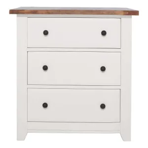 Mango Creek 3 Drawer Dresser in Clear Lacquer / White by OZ Design, a Dressers & Chests of Drawers for sale on Style Sourcebook