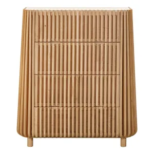 Pila Tall Boy in American Oak / Italian Travertine by OZ Design, a Dressers & Chests of Drawers for sale on Style Sourcebook