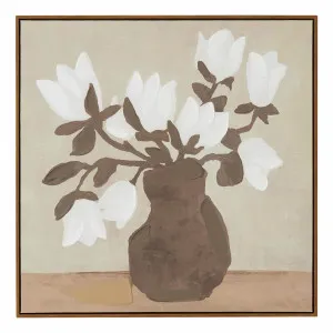 Sepia Box Framed Canvas in 80 x 80cm by OZ Design, a Painted Canvases for sale on Style Sourcebook