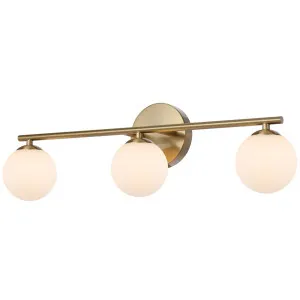 Telbix Moran 3 Light Vanity Light Antique Gold by Telbix, a Wall Lighting for sale on Style Sourcebook