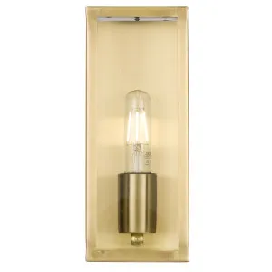 Telbix Arzano Small Wall Light Antique Brass by Telbix, a Outdoor Lighting for sale on Style Sourcebook