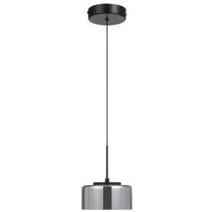 Telbix Cedro Smoked Round Glass Tricolour LED Pendant 1 Light by Telbix, a Pendant Lighting for sale on Style Sourcebook