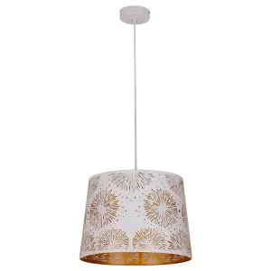 CLA Penshade Starburst Laser-Cut Pendant with Linear Rim White by Compact Lamps Australia, a Pendant Lighting for sale on Style Sourcebook