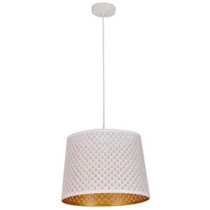 CLA Penshade Geometry Laser-Cut Pendant with Linear Rim White by Compact Lamps Australia, a Pendant Lighting for sale on Style Sourcebook