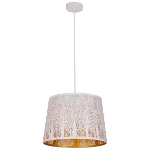 CLA Penshade Tree Laser-Cut Pendant with Linear Rim White by Compact Lamps Australia, a Pendant Lighting for sale on Style Sourcebook