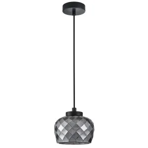 CLA Caramelle Textured Ellipse Glass Tricolour LED Pendant Black by Compact Lamps Australia, a Pendant Lighting for sale on Style Sourcebook