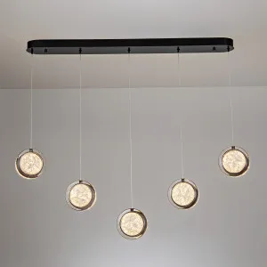 Vencha Yoyo 5 Light Tricolour LED Bar Pendant Gun Metal by Vencha, a Pendant Lighting for sale on Style Sourcebook