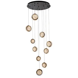 Vencha Yoyo 10 Light Tricolour LED Cluster Pendant Gun Metal by Vencha, a Pendant Lighting for sale on Style Sourcebook
