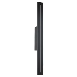 Vencha Edgar Small Urban Slimline LED Exterior Wall Light Black by Vencha, a Outdoor Lighting for sale on Style Sourcebook