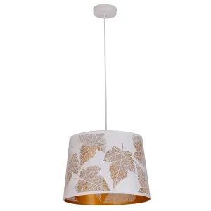 CLA Penshade Maple Leaf Laser-Cut Pendant with Linear Rim White by Compact Lamps Australia, a Pendant Lighting for sale on Style Sourcebook