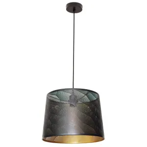 CLA Penshade Honeycomb Laser-Cut Pendant with Linear Rim Black by Compact Lamps Australia, a Pendant Lighting for sale on Style Sourcebook