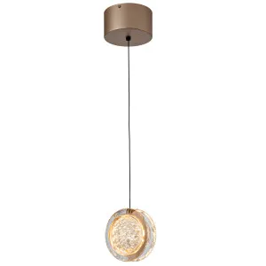 Vencha Yoyo 1 Light Tricolour LED Pendant Gold by Vencha, a Pendant Lighting for sale on Style Sourcebook