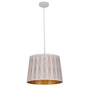 CLA Penshade Vector Laser-Cut Pendant with Linear Rim White by Compact Lamps Australia, a Pendant Lighting for sale on Style Sourcebook