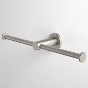 Liano II Double Toilet Roll Holder | Made From Brass In Brushed Nickel By Caroma by Caroma, a Toilet Paper Holders for sale on Style Sourcebook