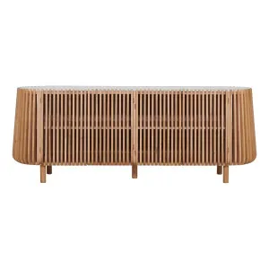 Pila Buffet 200cm in American Oak / Carrara Marble by OZ Design, a Sideboards, Buffets & Trolleys for sale on Style Sourcebook
