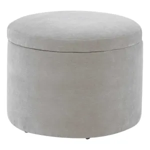 Ria Round Storage Ottoman 60cm in Fam Sand by OZ Design, a Ottomans for sale on Style Sourcebook