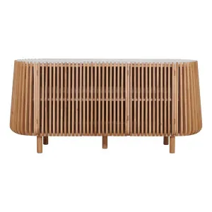Pila Buffet 160cm in American Oak / Carrara Marble by OZ Design, a Sideboards, Buffets & Trolleys for sale on Style Sourcebook