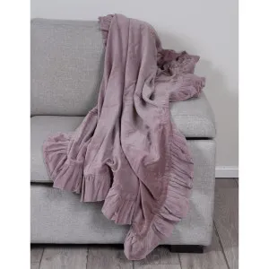 Ruffle Throw Mushroom by null, a Throws for sale on Style Sourcebook