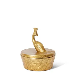 Peacock Trinket Box - 12 x 12 x 13cm by null, a Storage Units for sale on Style Sourcebook