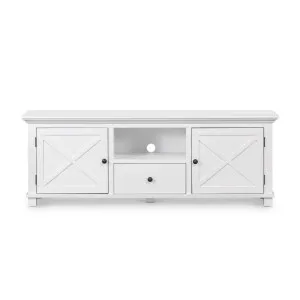 Sorrento Hamptons 170cm Media Unit White by Florabelle Living, a Sideboards, Buffets & Trolleys for sale on Style Sourcebook