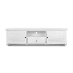 West Beach Hamptons Media Unit White Large by Florabelle Living, a Sideboards, Buffets & Trolleys for sale on Style Sourcebook