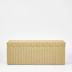 Belle Rattan Storage Bench Natural by Florabelle Living, a Sideboards, Buffets & Trolleys for sale on Style Sourcebook