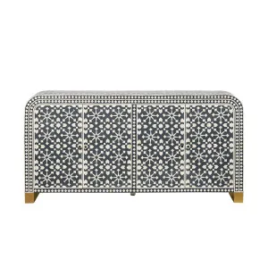 Adina Bone Inlay Sideboard Grey/White by Florabelle Living, a Sideboards, Buffets & Trolleys for sale on Style Sourcebook