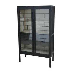 Siera Pine Cabinet Black by Florabelle Living, a Sideboards, Buffets & Trolleys for sale on Style Sourcebook