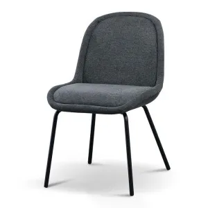 Ex Display - Robles Fabric Dining Chair - Charcoal Grey by Interior Secrets - AfterPay Available by Interior Secrets, a Dining Chairs for sale on Style Sourcebook