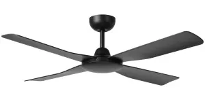 Eglo Aloha 48" Smart DC Ceiling Fan with Dual Control Matte Black by Eglo, a Ceiling Fans for sale on Style Sourcebook