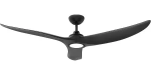 Hunter Pacific Evolve 60" EC/DC Ceiling Fan with LED Light Kit and Remote Black by Hunter Pacific, a Ceiling Fans for sale on Style Sourcebook
