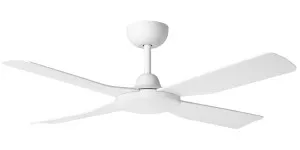 Eglo Aloha 52" Smart DC Ceiling Fan with Dual Control Matte White by Eglo, a Ceiling Fans for sale on Style Sourcebook