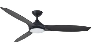 Martec Newport 56" DC Smart Ceiling Fan with LED Light & WiFi Remote Black by Martec, a Ceiling Fans for sale on Style Sourcebook