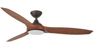 Martec Newport 56" DC Smart Ceiling Fan with LED Light & WiFi Remote Old Bronze and Walnut by Martec, a Ceiling Fans for sale on Style Sourcebook