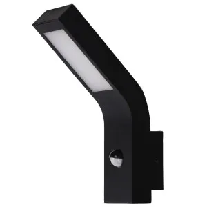 Oriel Lighting Vanguard Exterior LED Wall Light with Sensor Black by Oriel Lighting, a Outdoor Lighting for sale on Style Sourcebook