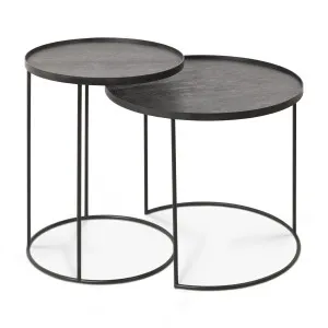 Ethnicraft Round Tray Side Table Set by null, a Console Table for sale on Style Sourcebook
