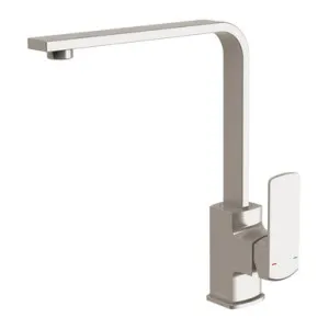 Teva Sink Mixer 200mm 6 Star Squareline | Made From Brass In Brushed Nickel By Phoenix by PHOENIX, a Kitchen Taps & Mixers for sale on Style Sourcebook