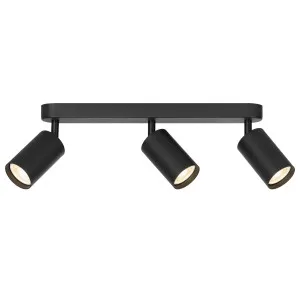 Telbix Picard 3 Light Minimalist Bar Spotlight with Rotatable Heads Black by Telbix, a Spotlights for sale on Style Sourcebook