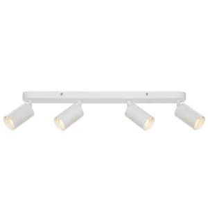 Telbix Picard 4 Light Minimalist Bar Spotlight with Rotatable Heads White by Telbix, a Spotlights for sale on Style Sourcebook
