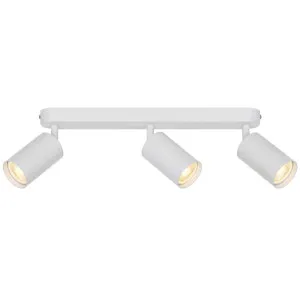 Telbix Picard 3 Light Minimalist Bar Spotlight with Rotatable Heads White by Telbix, a Spotlights for sale on Style Sourcebook