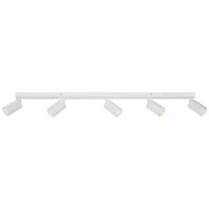 Telbix Picard 5 Light Minimalist Bar Spotlight with Rotatable Heads White by Telbix, a Spotlights for sale on Style Sourcebook