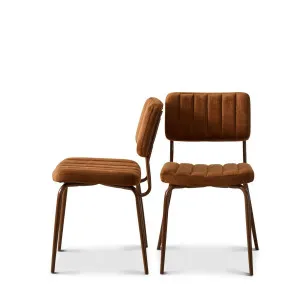 Louie Dining Chair - Set of Two - Chocolate Velvet - Mocka by Mocka., a Dining Chairs for sale on Style Sourcebook