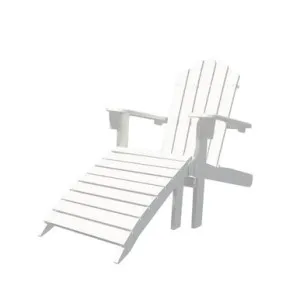 Cape Cod Adirondack Timber Armchair & Foot Stool Set by Luxo Outdoors, a Outdoor Chairs for sale on Style Sourcebook