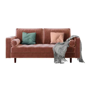 Sollia 3 Seater Velvet Sofa by Luxo, a Sofas for sale on Style Sourcebook