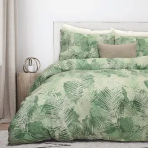 Odyssey Living Dakota Thermal Flannel Printed Green Quilt Cover Set by null, a Quilt Covers for sale on Style Sourcebook