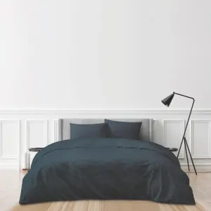 Odyssey Living Corduroy Ribbed Navy Quilt Cover Set by null, a Quilt Covers for sale on Style Sourcebook